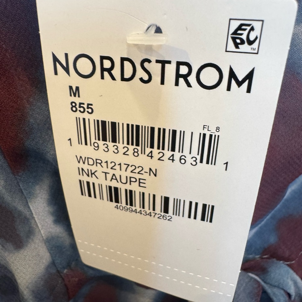 Nordstrom Spaghetti Strap Animal Print Midi Dress - Picture 4 of 5